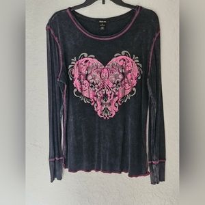 "Style & Co." Beautiful Heart Design Top